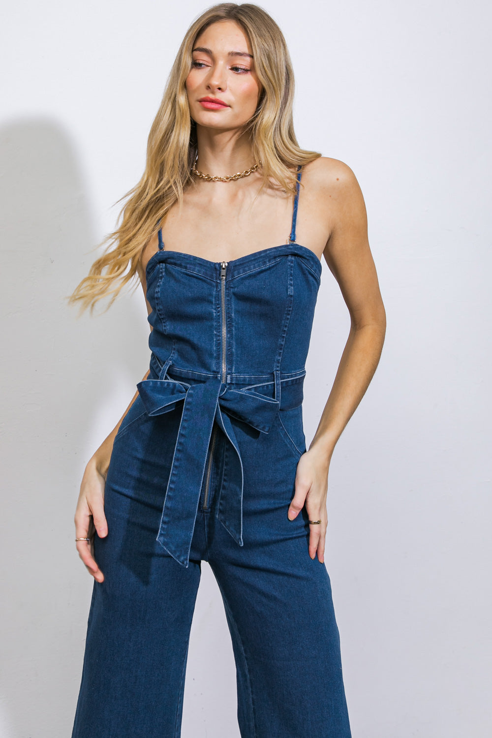 DRIFT AWAY DENIM JUMPSUIT - By Baano