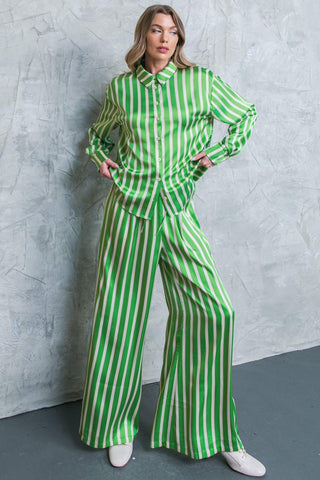NOTHING TO REGRET SATIN PANTS - Glamourous Grace