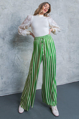 NOTHING TO REGRET SATIN PANTS - Glamourous Grace