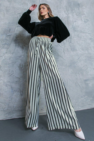 NOTHING TO REGRET SATIN PANTS - Glamourous Grace