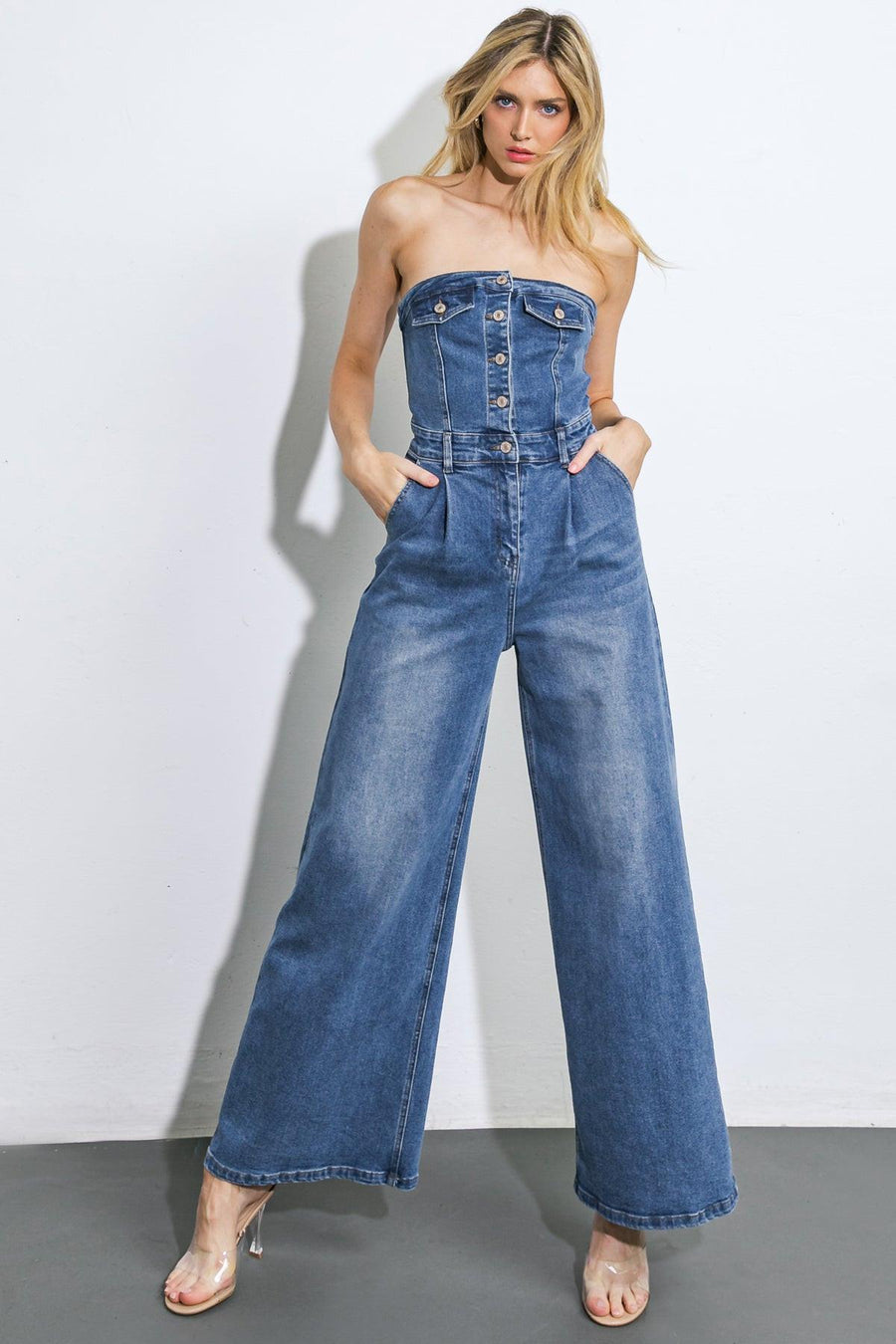 SKY FULL OF STARS DENIM JUMPSUIT - Glamourous Grace