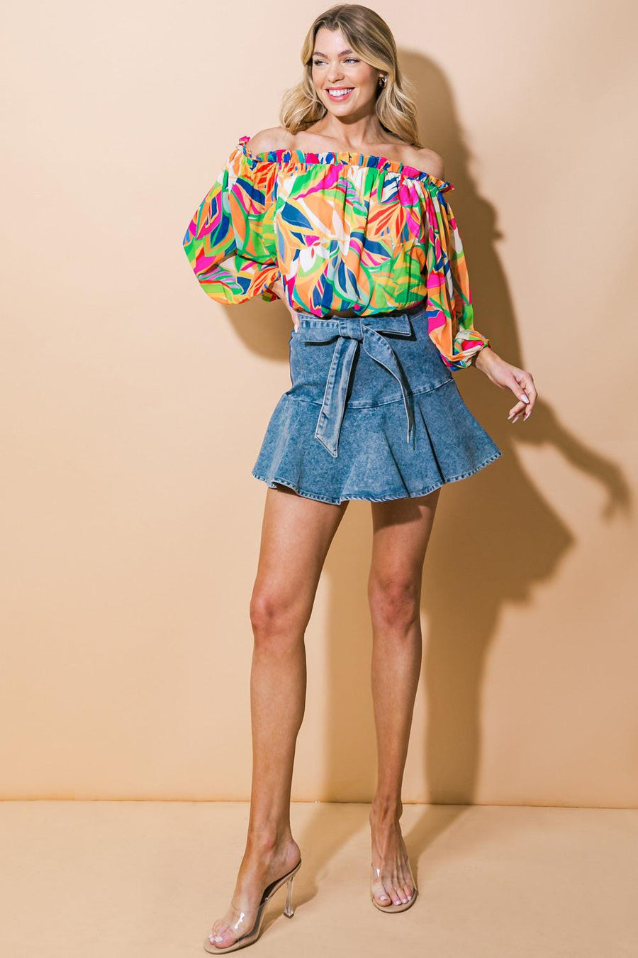 NOTHING TO FEAR DENIM SKORT - Glamourous Grace