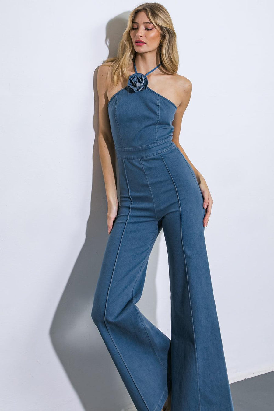 CALL ME LOVELY DENIM JUMPSUIT - Glamourous Grace