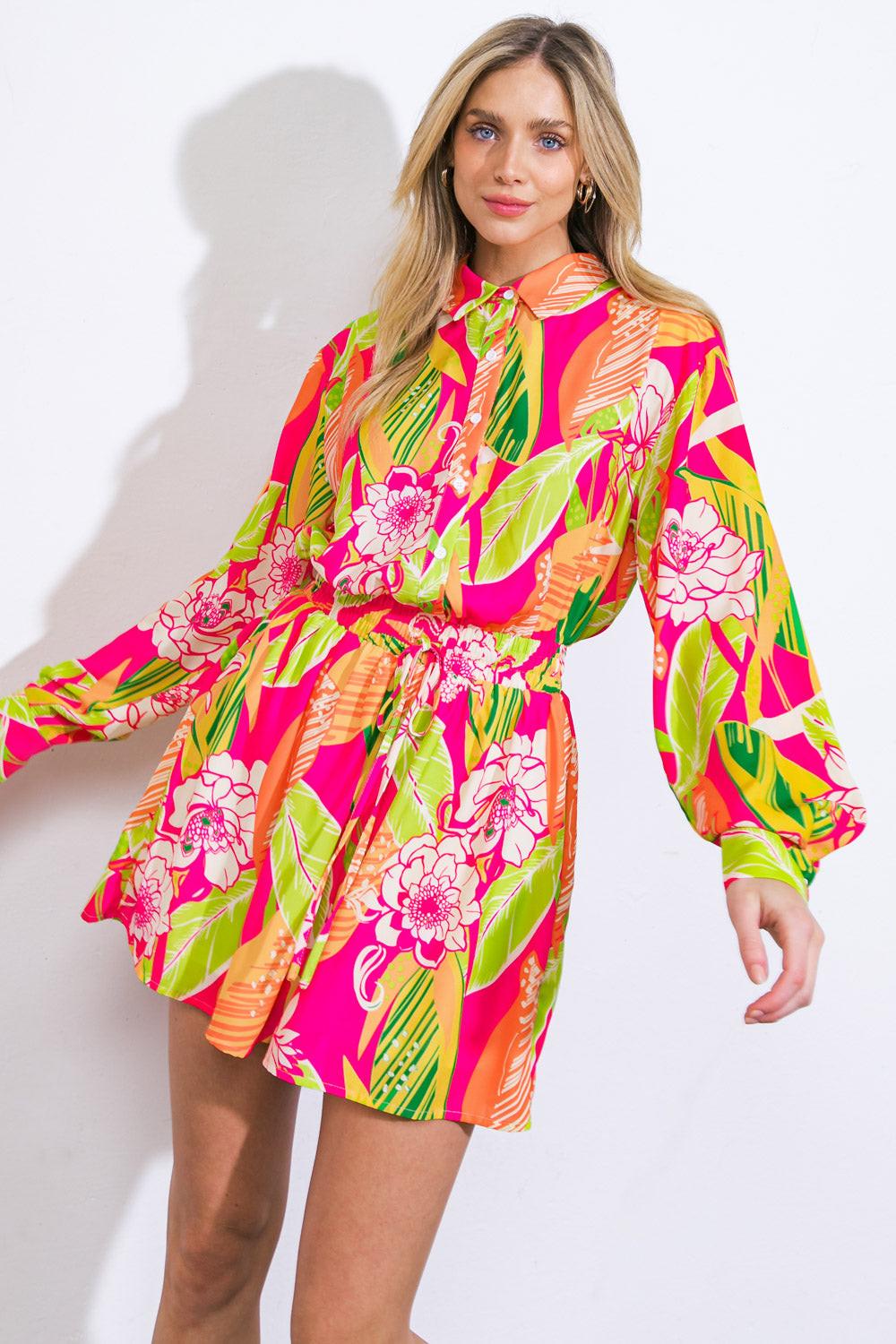 KEEPING YOU COMPANY WOVEN ROMPER - Glamourous Grace