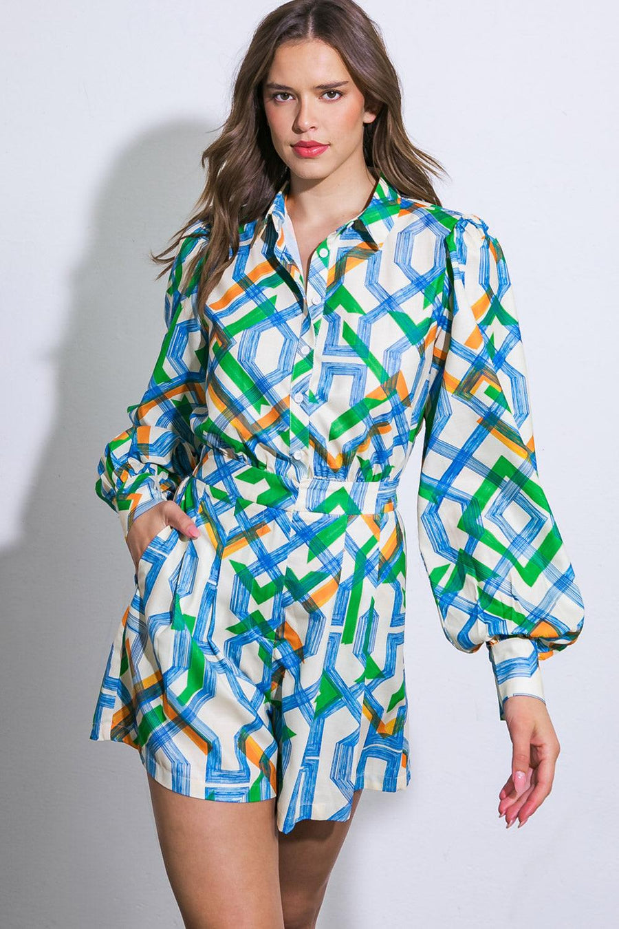 FOR THE OCCASION WOVEN ROMPER - Glamourous Grace