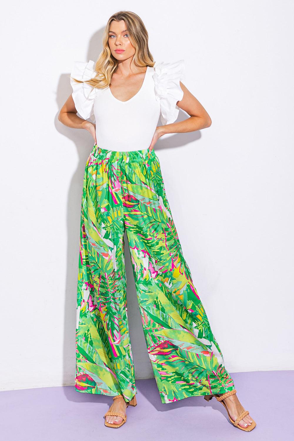 REACH OUT MY WOVEN PANTS - Glamourous Grace