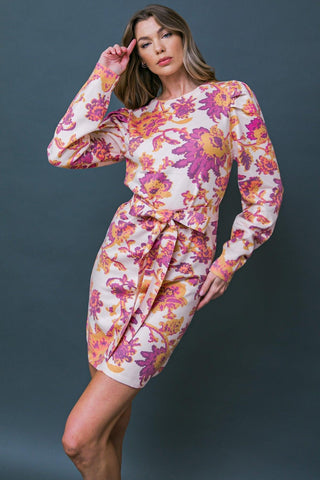 ENJOY THE VIEW SUNSET SWEATER MINI DRESS - Glamourous Grace