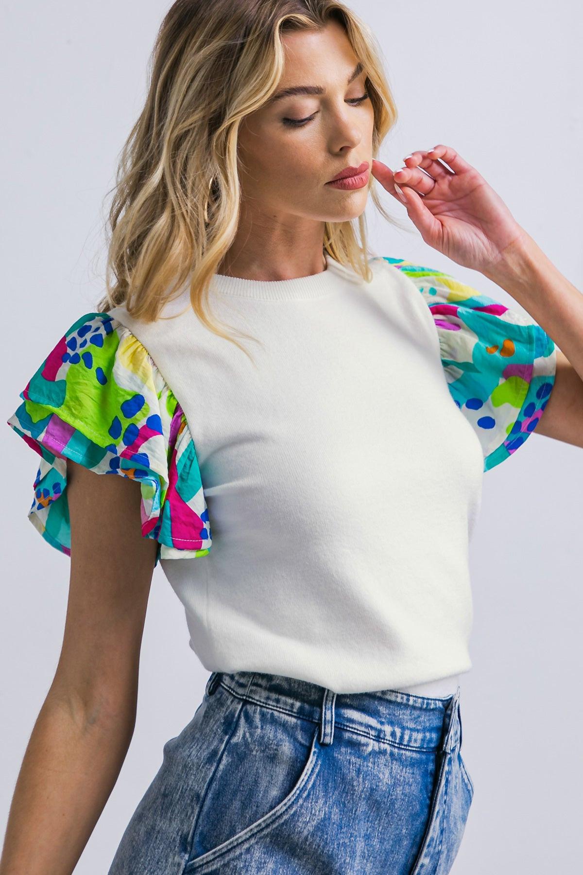 GLITTERY GLEE SWEATER TOP - Glamourous Grace