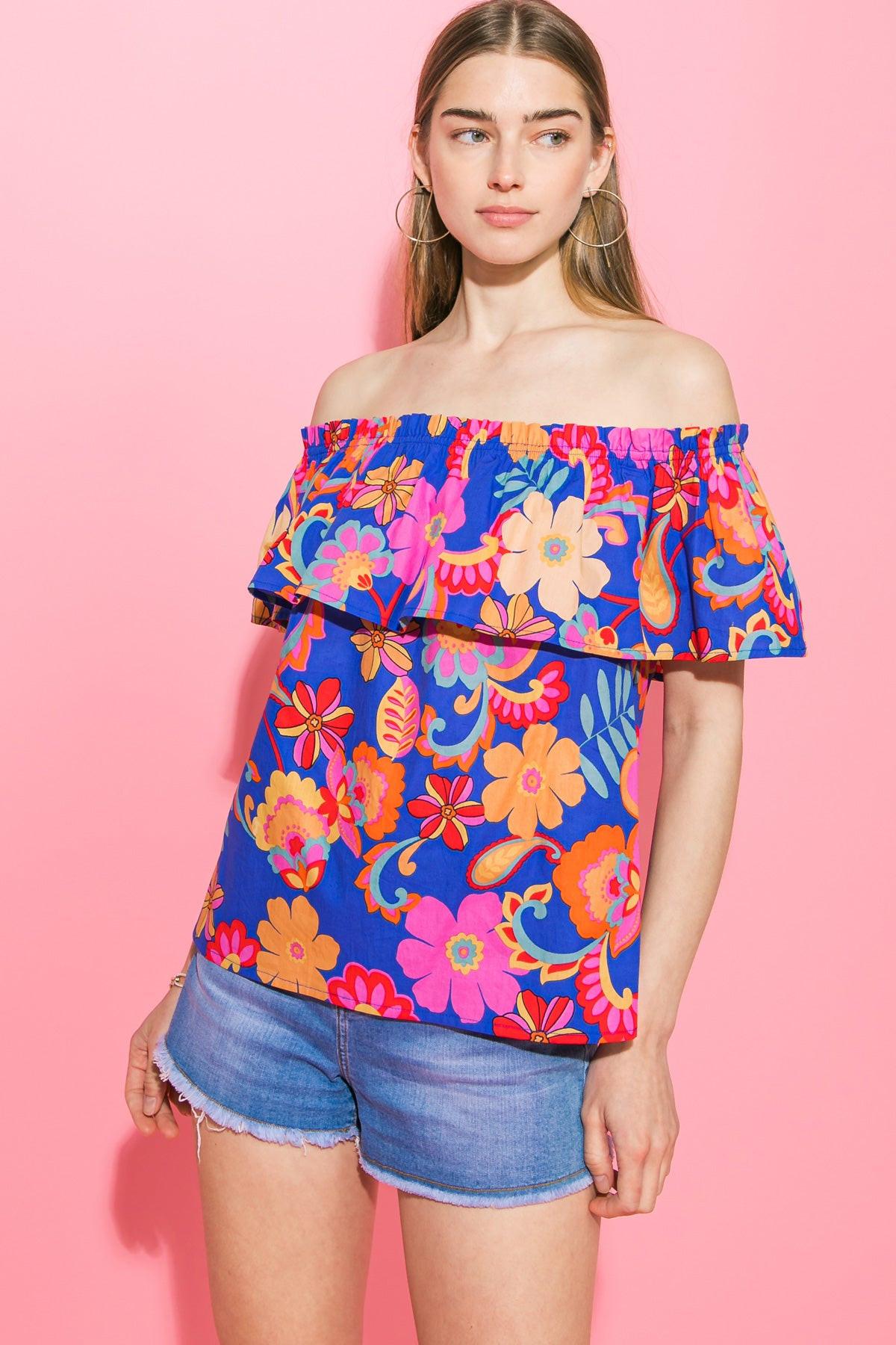 BELIEVE IN DESTINY POPLIN TOP - Glamourous Grace