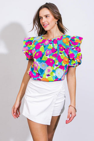 LOOKING BACK WOVEN TOP - Glamourous Grace