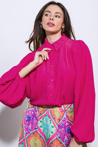 COMFORTABLE CHARM WOVEN TOP - Glamourous Grace