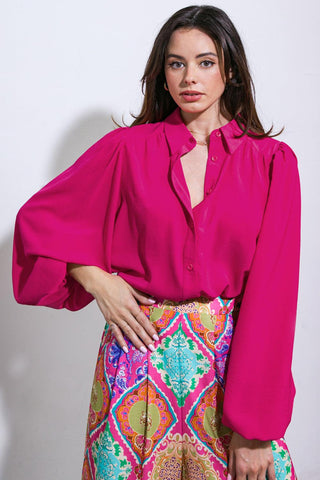 COMFORTABLE CHARM WOVEN TOP - Glamourous Grace