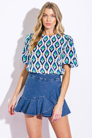 FRESH TAKE WOVEN TOP - Glamourous Grace