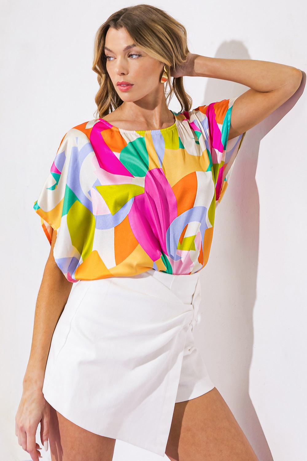BREATHE FREELY WOVEN TOP - Glamourous Grace