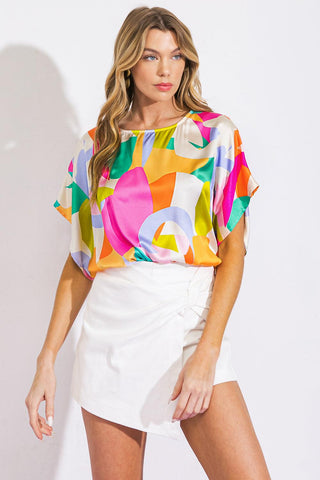 BREATHE FREELY WOVEN TOP - Glamourous Grace