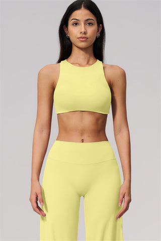 The Twirl Open Back Sports Bra Straight Leg Pants 2-Piece Set