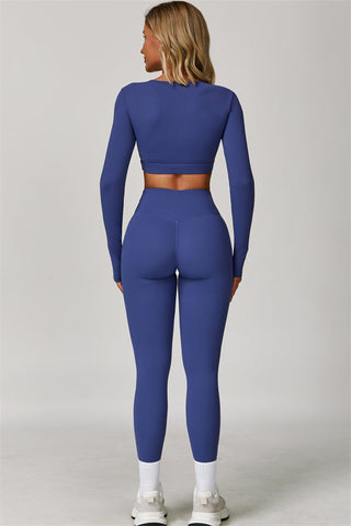 The Lavish Long Sleeve Cut-out Crop Top