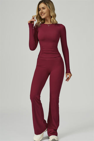 The FlexFit Active Top Flared Leggings 2-Piece Set