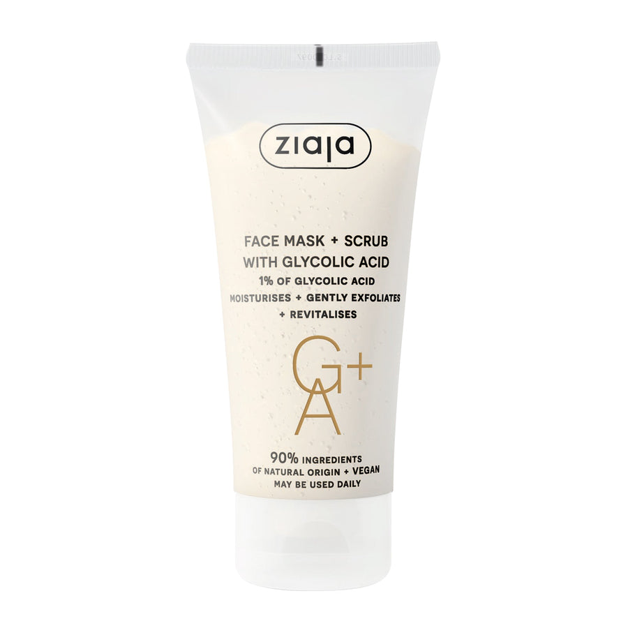 Face Mask and Scrub with Glycolic Acid - Glamourous Grace