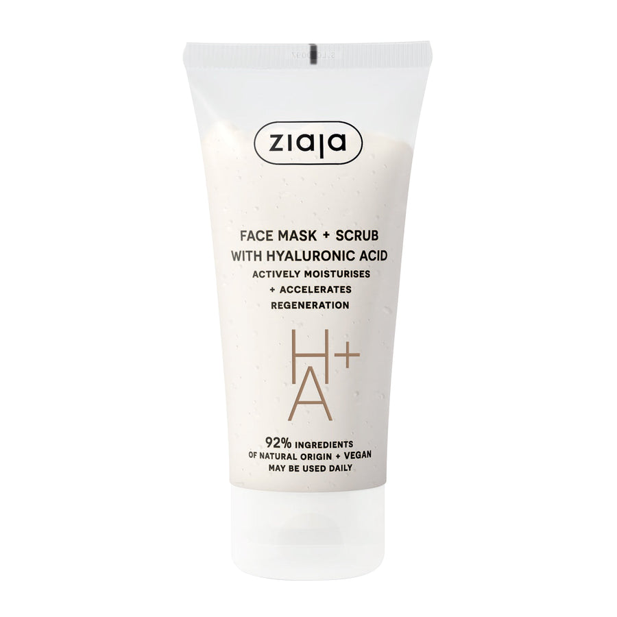 Face Mask and Scrub with Hyaluronic Acid - Glamourous Grace