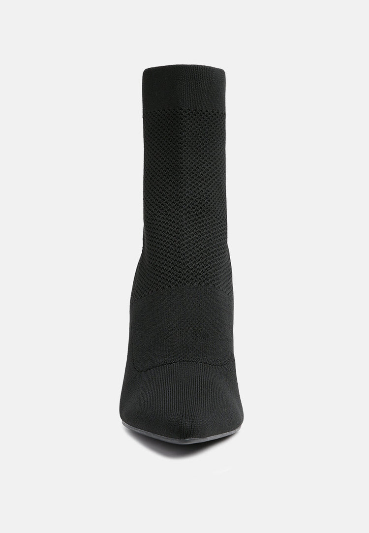 Falcon Black High Ankle Stretch Boots