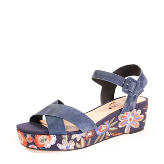 Fancy Embroidered Wedged Sandals - Glamourous Grace