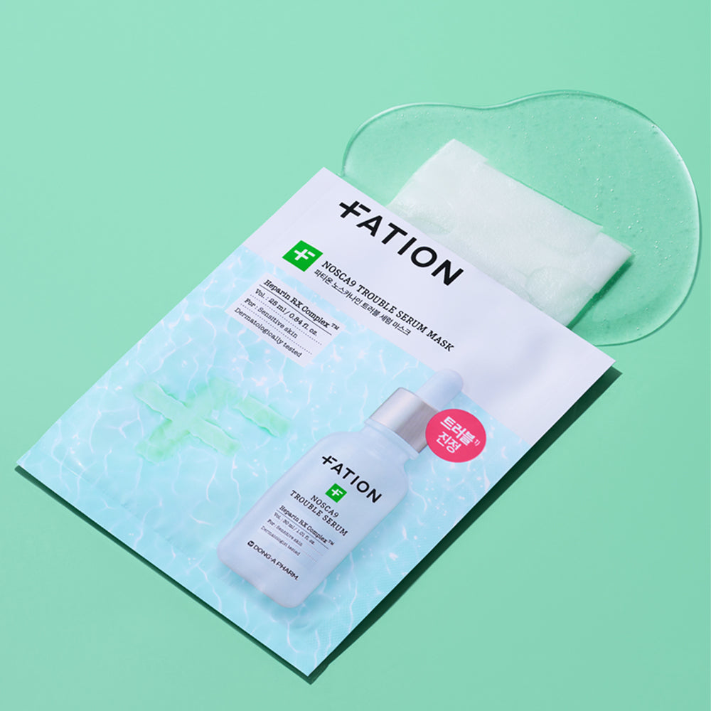 FATION Nosca9 Trouble Serum Mask Sheet 25mlX10ea - Glamourous Grace