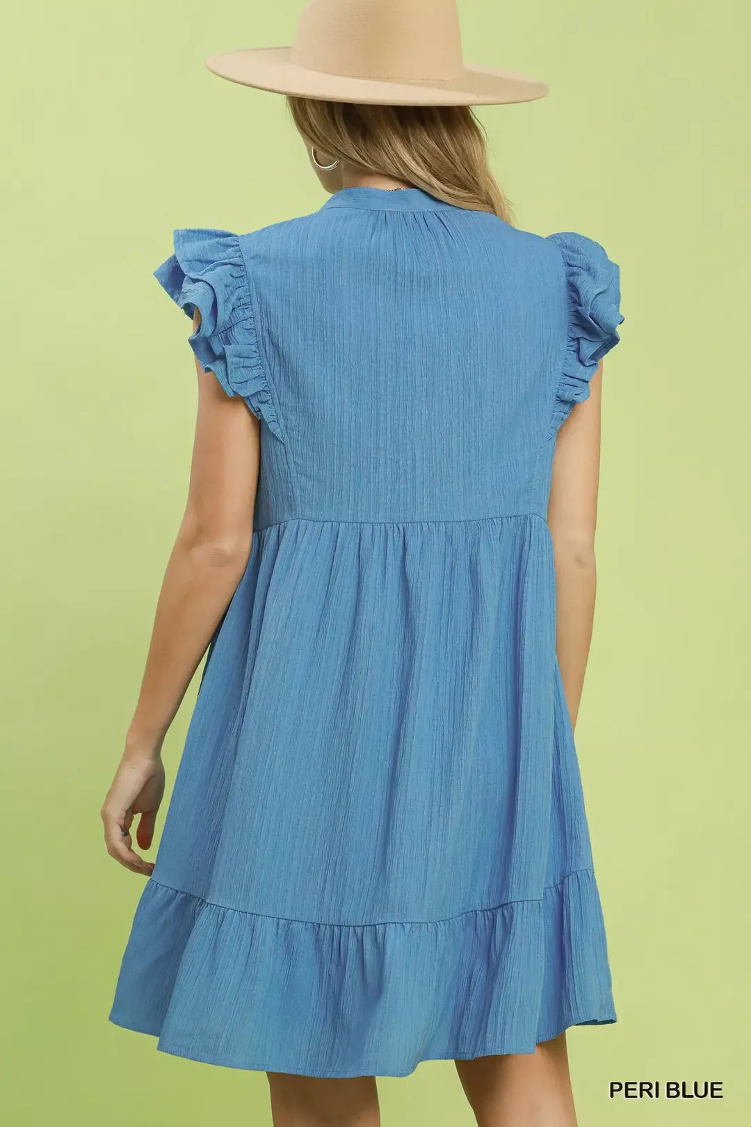 Umgee Ruffle Sleeve Babydoll Dress - Glamourous Grace