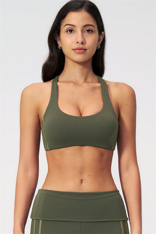 The Evoke Racerback Sports Bra Capri Leggings 2-Piece Set