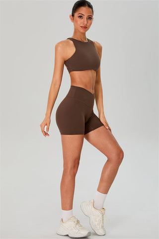The Jewel Crop Top Crossover Shorts 2-Piece Set