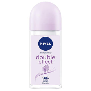Nivea Double Effect Women's Deodorant Roll-On - 48-Hour Anti-Perspirant Protection, Alcohol-Free, Natural Avocado Extracts - Glamourous Grace