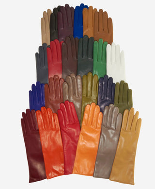Camilla (vac) - Italian "4 button length" cashmere lined leather gloves - Glamourous Grace