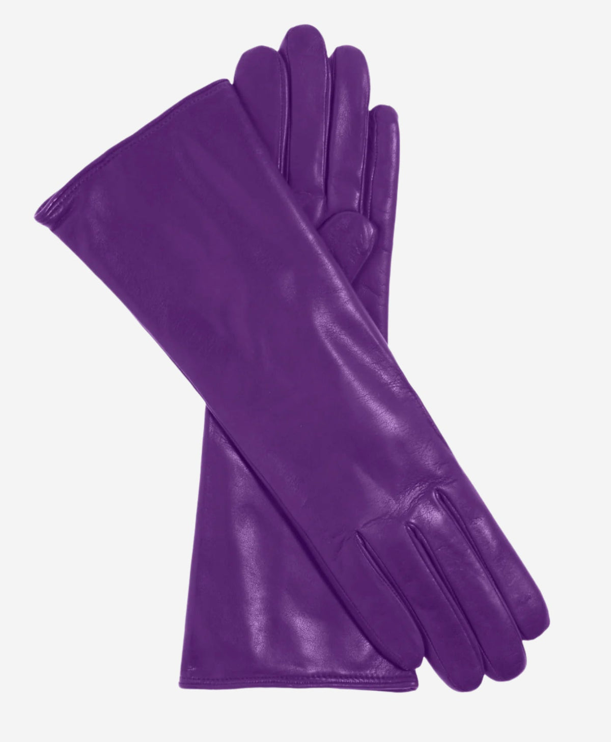 Camilla (grape) - Italian "4 button length" cashmere lined leather gloves - Glamourous Grace