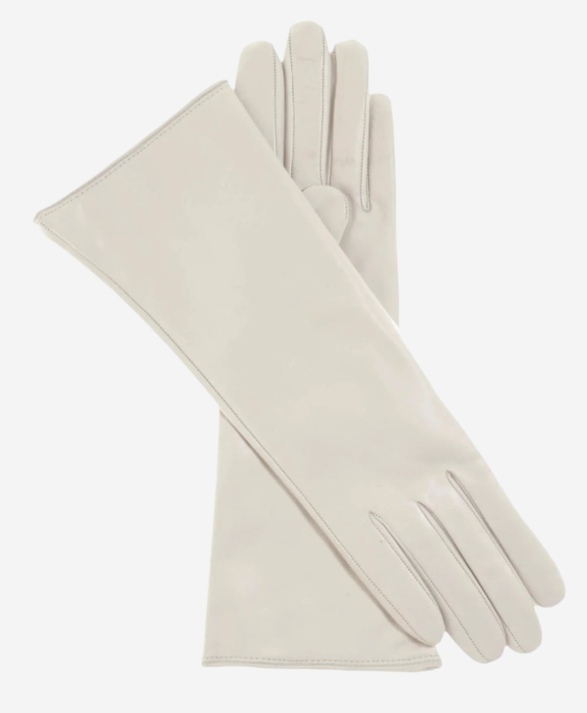 Camilla (ivory) - Italian "4 button length" cashmere lined leather gloves - Glamourous Grace
