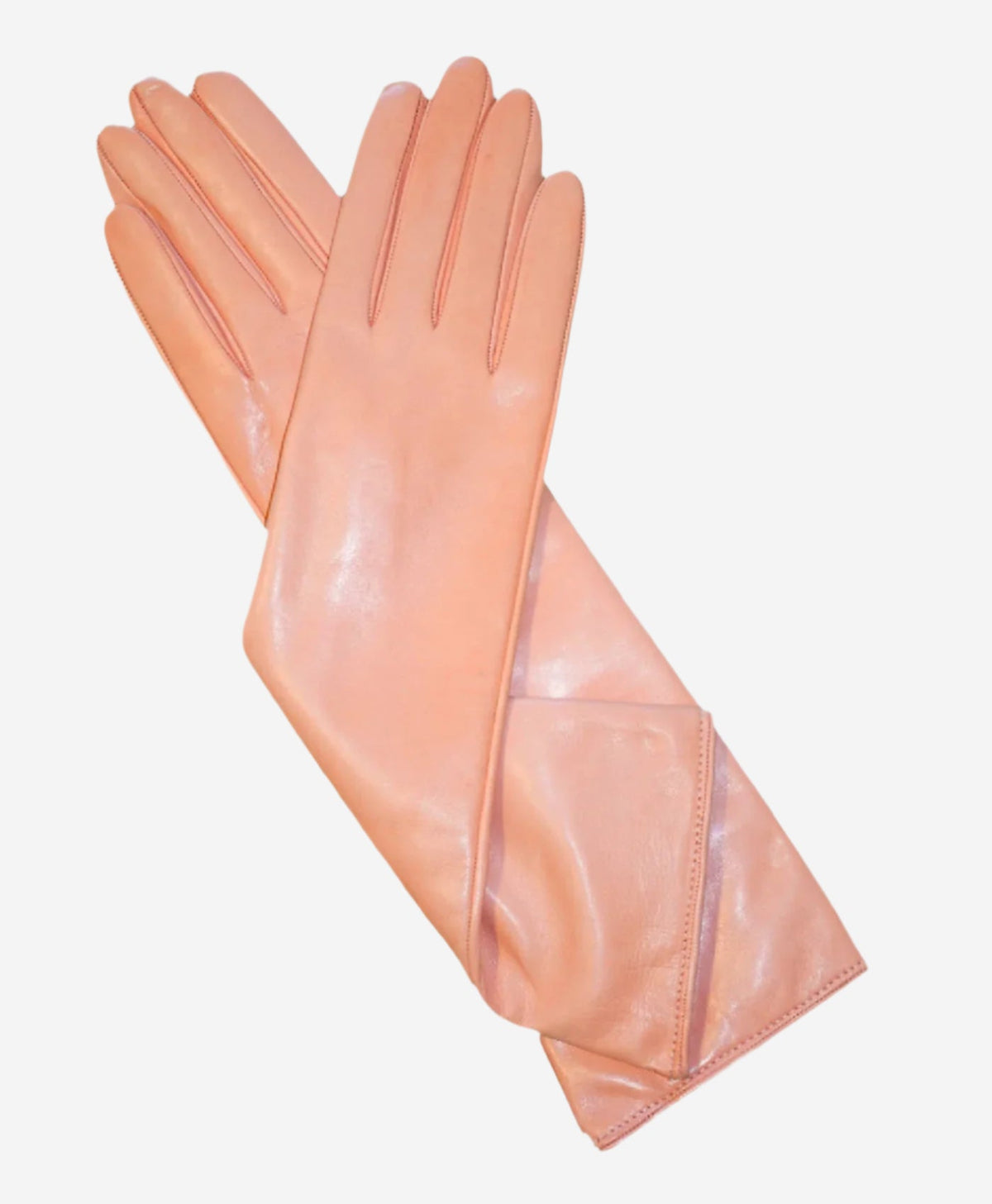 Leonora (pink) - Italian cashmere lined 6-button length leather gloves - Glamourous Grace