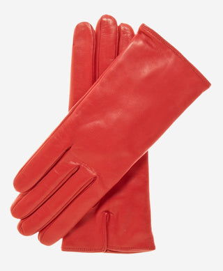 FC04 (red) - Women's Italian cashmere lined leather gloves - Glamourous Grace