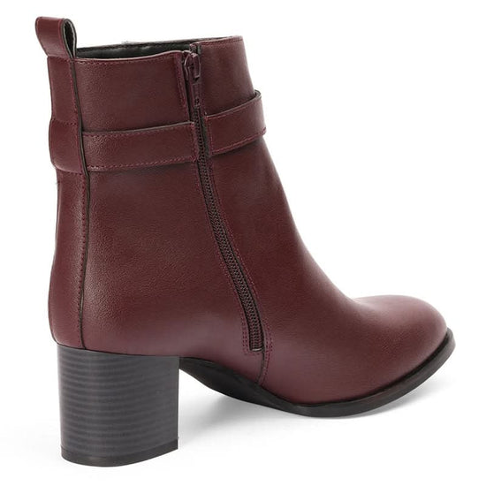 Luna - Maroon Boots