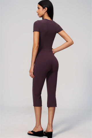 The Zura T-shirt Capri Leggings 2-Piece Set