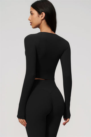 The Lox Long Sleeve Crop top Leggings 2-Piece Set