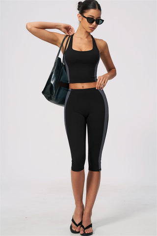 The Sandstone Tank Top Capri Leggings 2-Piece Set