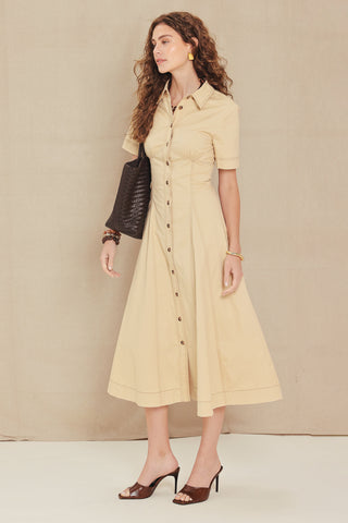 TREND ICON WOVEN MIDI DRESS - Glamourous Grace