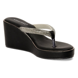 Ivanna – Black Thong Wedges