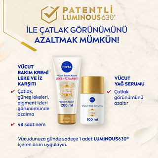 Nivea Luminous Spot Treatment Body Cream 200ml - Uneven Skin Tone - Glamourous Grace