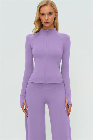 The Twirl Zip Jacket New Straight Leg Pants 2-Piece Set
