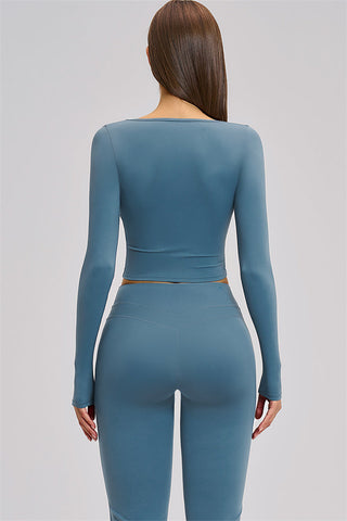 The Stride Long Sleeve T-shirt Flared Leggings 2-Piece Set