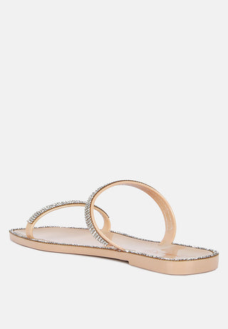 Fenta Diamante Detail Jelly Flats