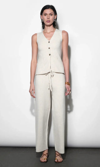 Raven Sand Knit Pull On Pants