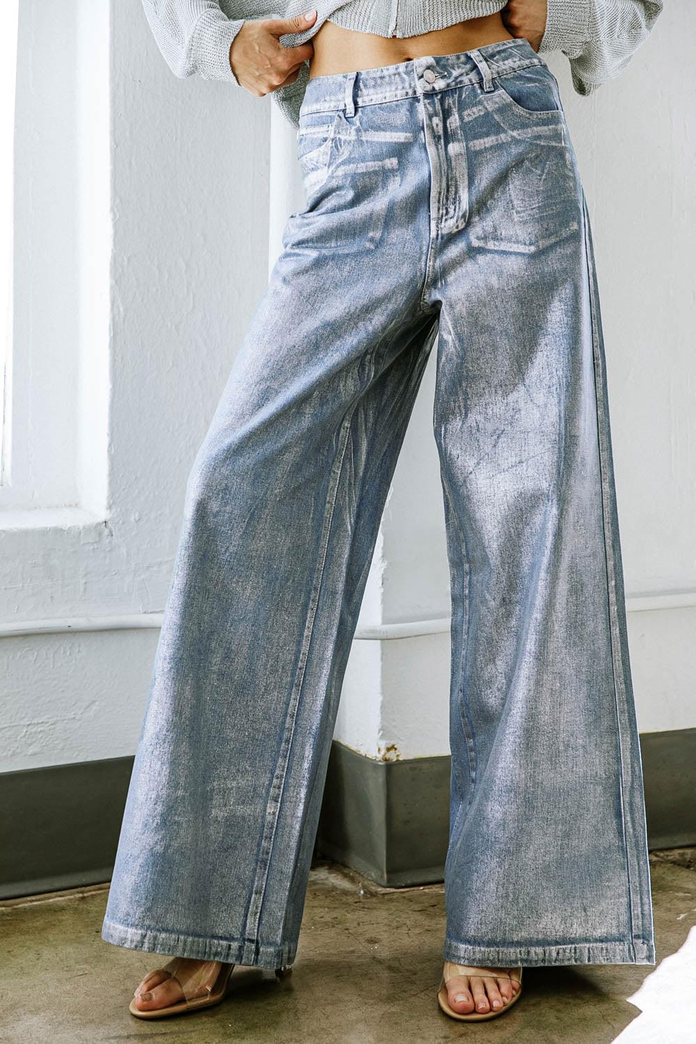 PEACE AND JOY DENIM PANTS - Glamourous Grace