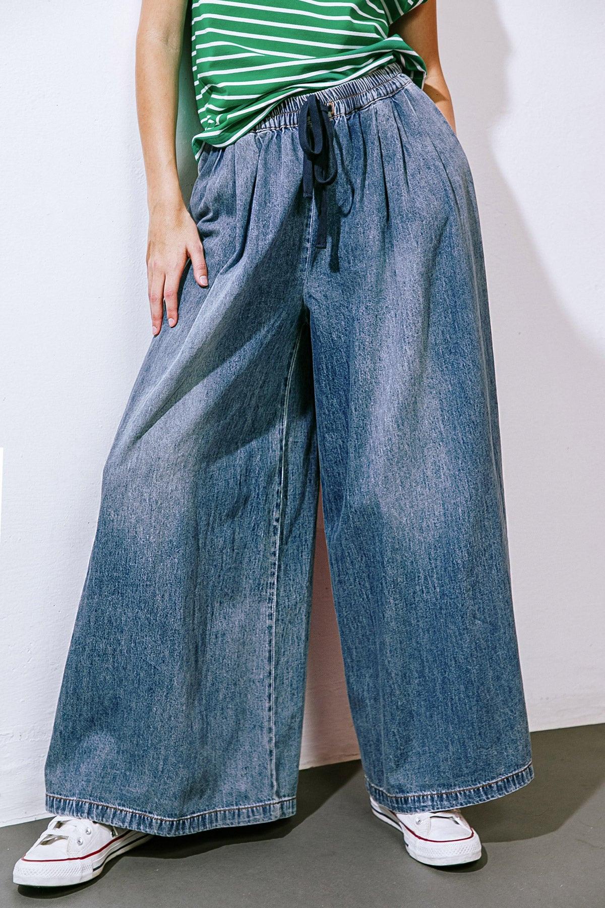 STREETSIDE SONNET DENIM PANTS - Glamourous Grace