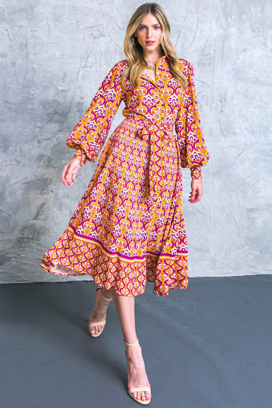 LIFETIME CELEBRATIONS WOVEN SHIRT DRESS - Glamourous Grace